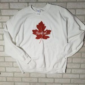 2x thankful fleece lined sweatshirt